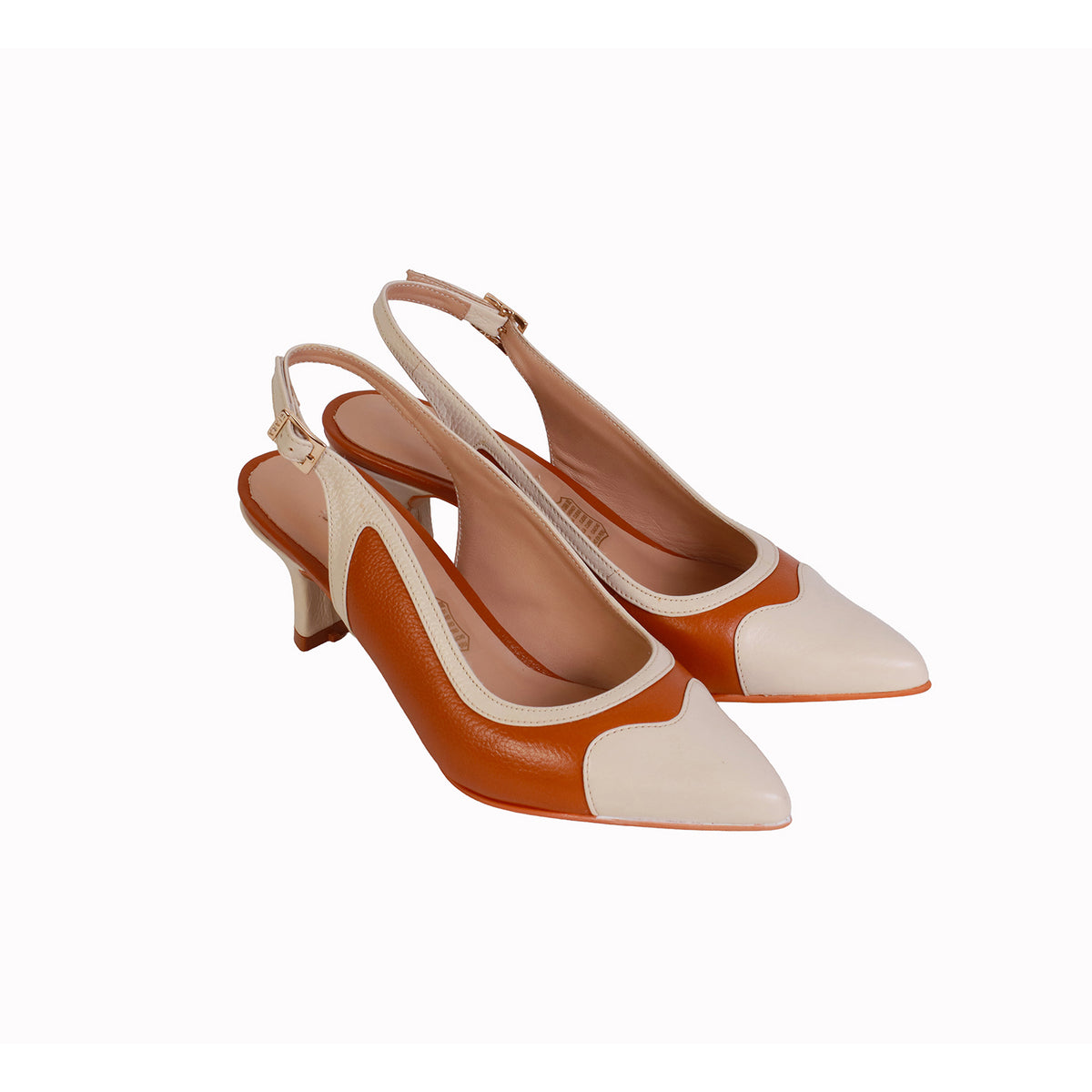 Slingback Natural con Vainilla Taco 5 cm
