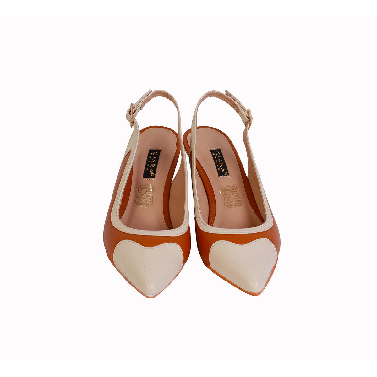 Slingback Natural con Vainilla Taco 5 cm
