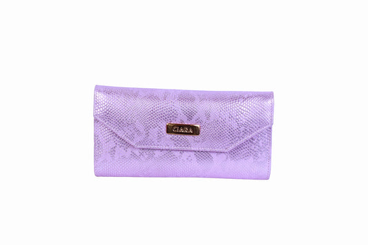 Billetera 2 Cuerpos Cascabel Folia Rosa