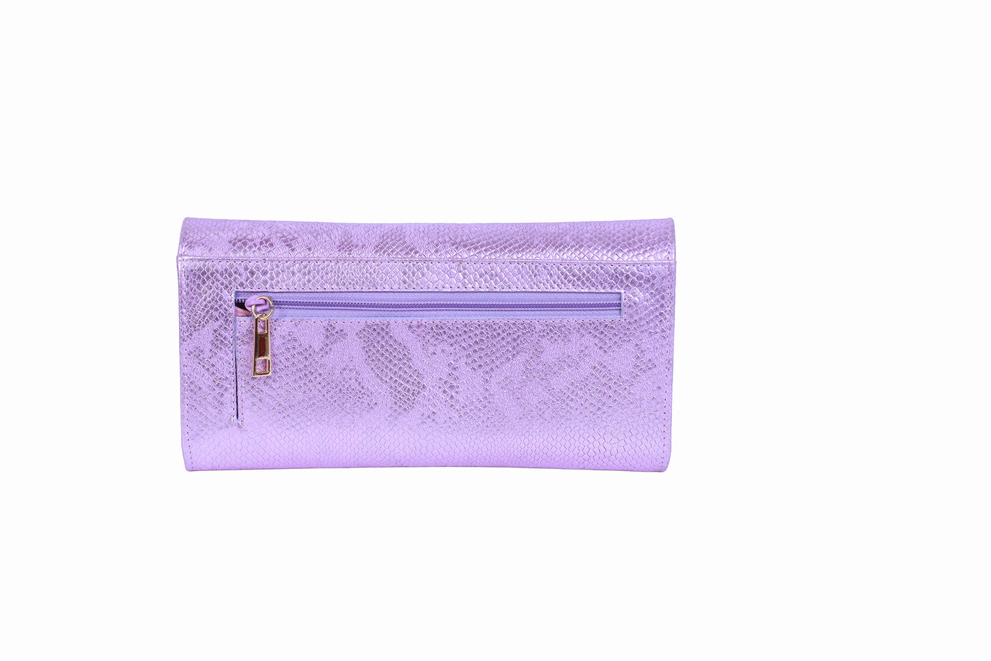 Billetera 2 Cuerpos Cascabel Folia Rosa