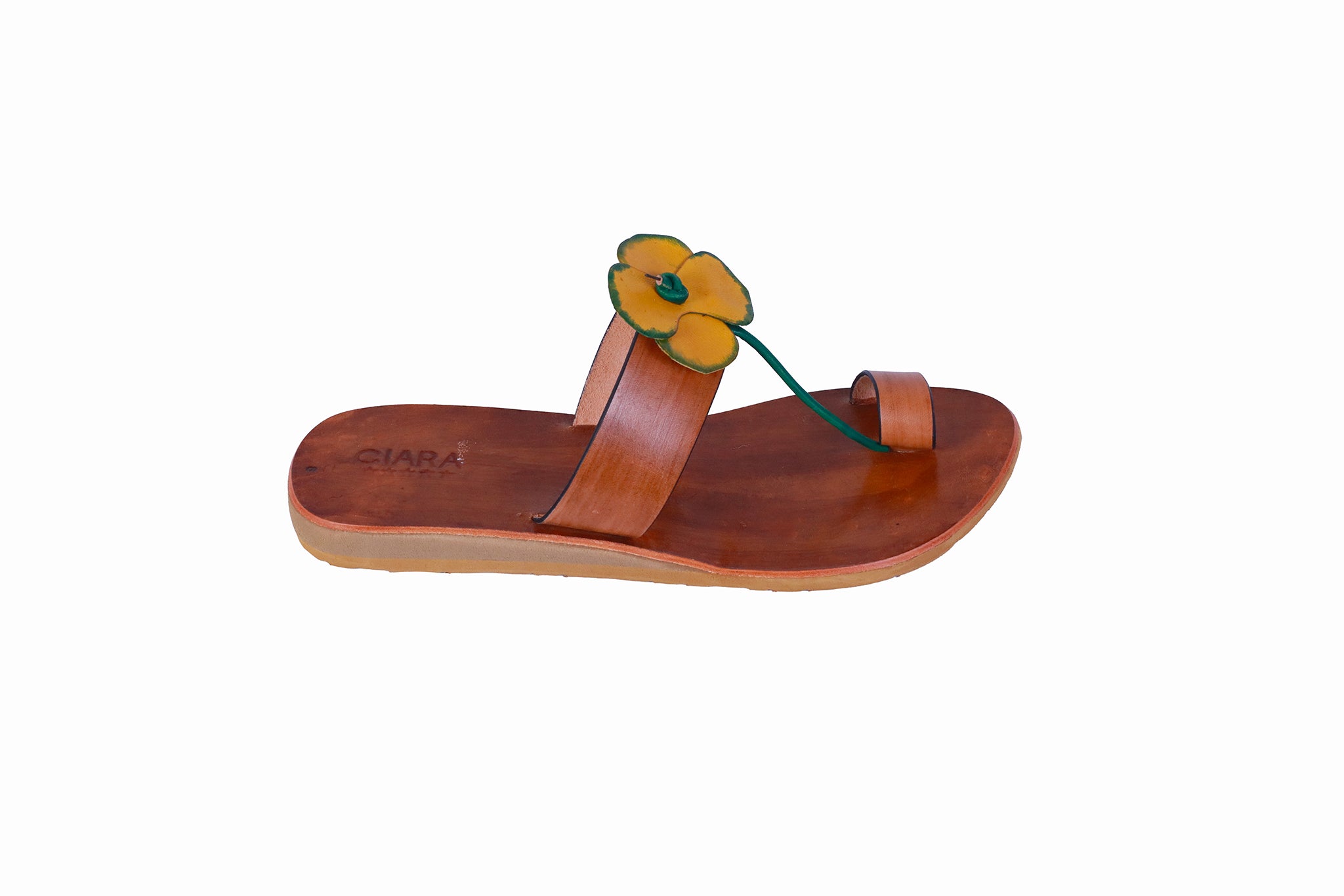 Sandalia Suela Trébol Amarillo