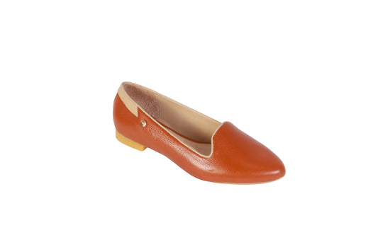 Balerina Rondini Natural con Ribete Pele