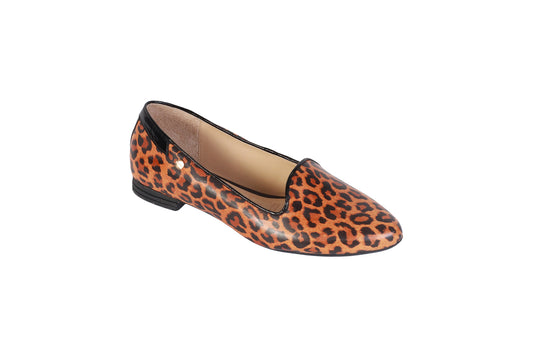 Balerina Animal Print con Ribete Negro