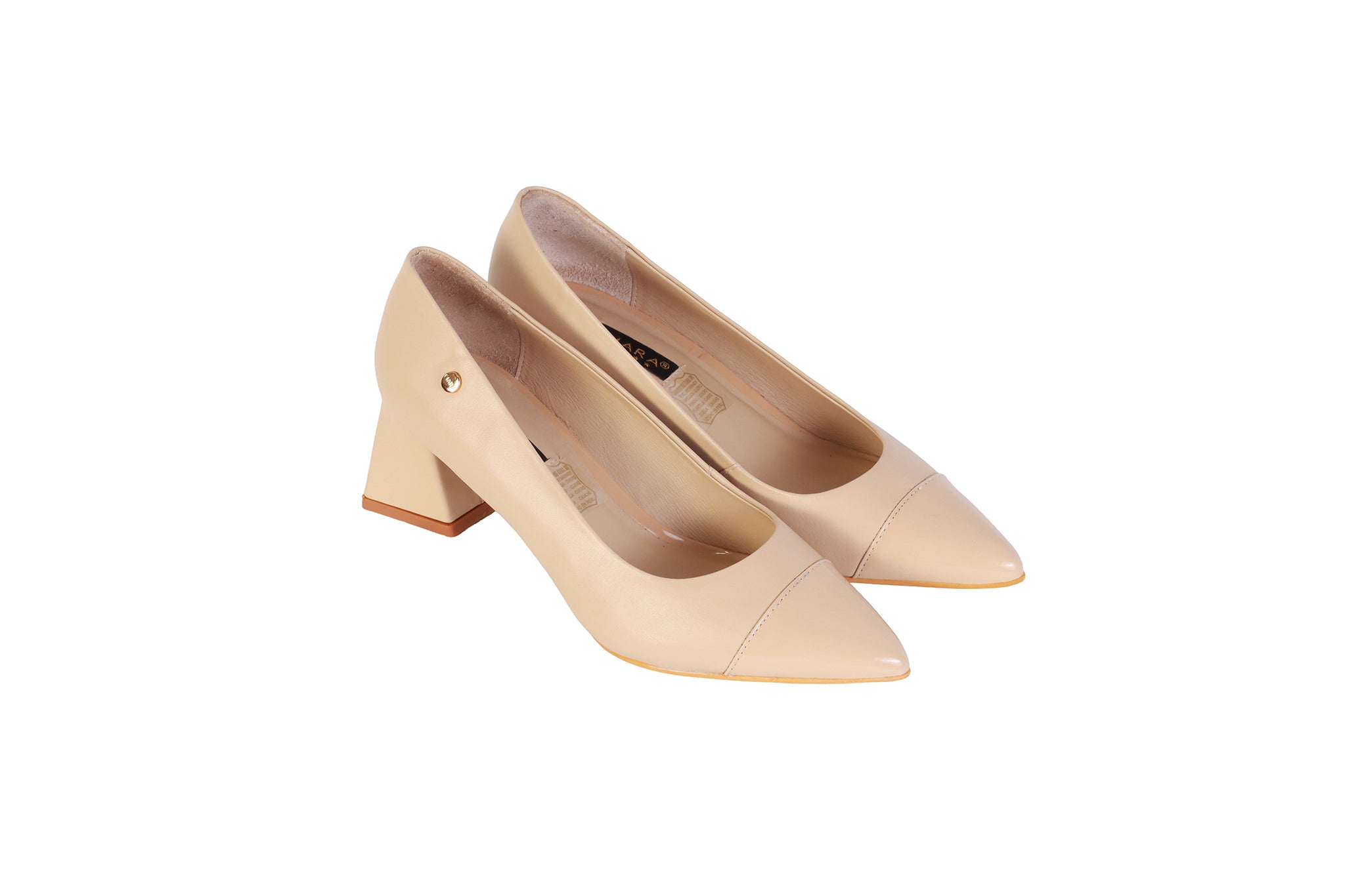 Stiletto Napa Pele con Charol Pele | Taco Ancho 5 cm