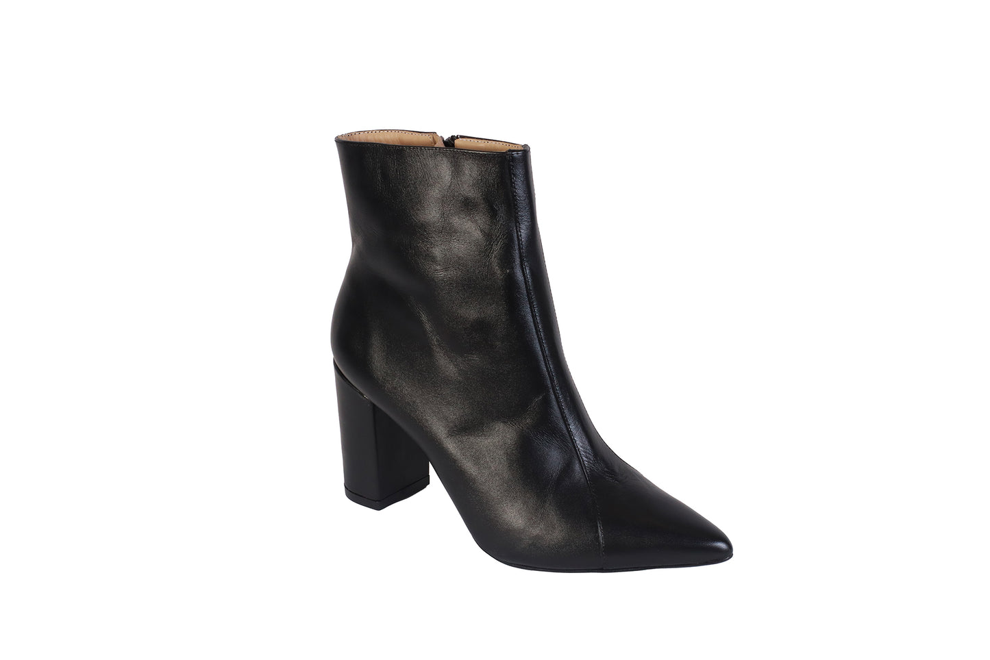Botín Napa Negro | Taco Ancho 8 cm