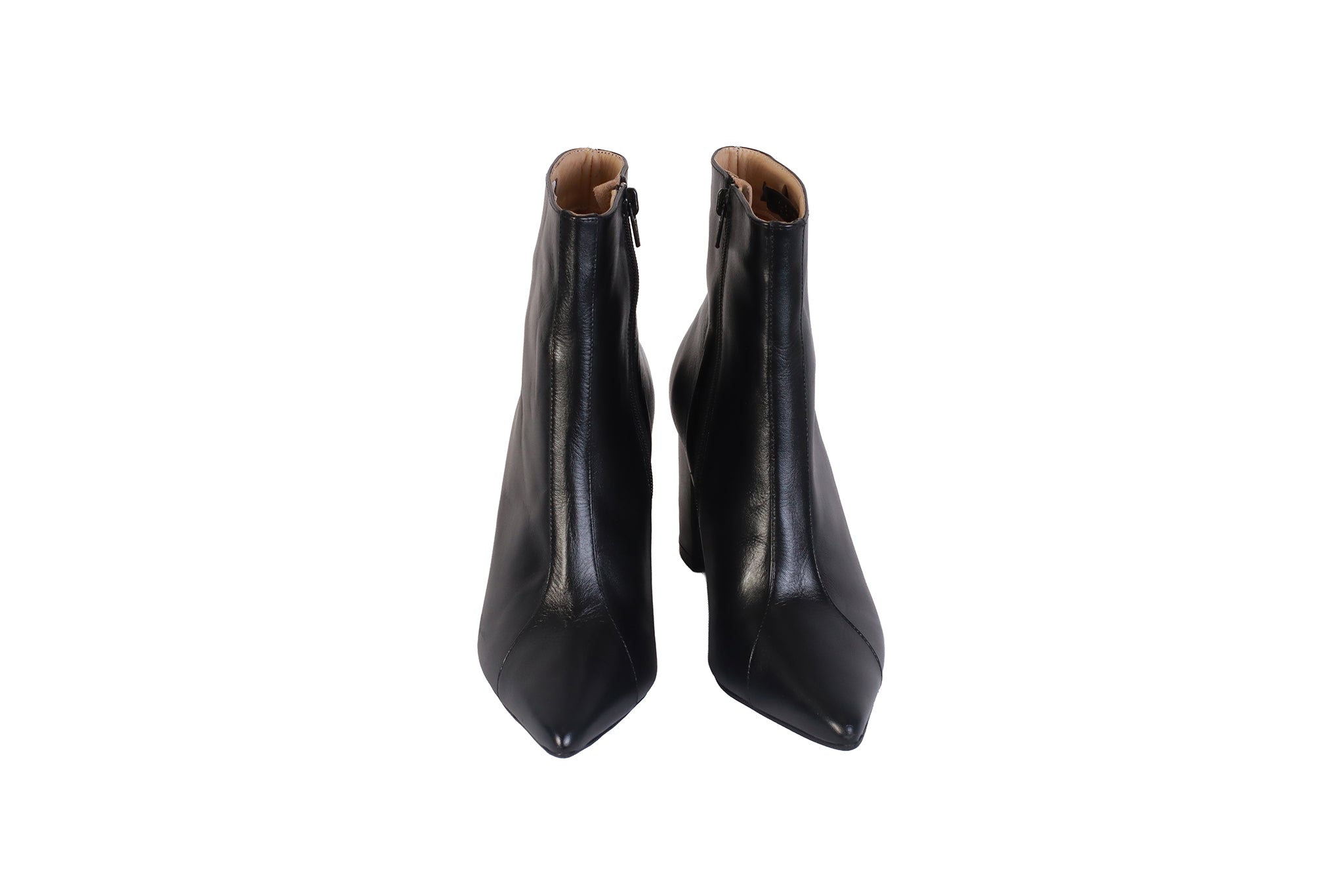 Botín Napa Negro | Taco Ancho 8 cm