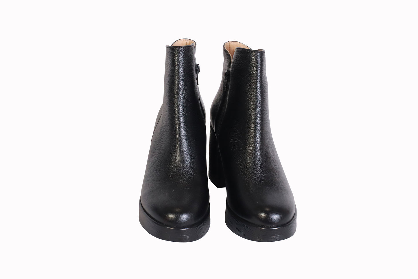 Botín Rondini Negro | Plataforma y Taco Ancho 7 cm