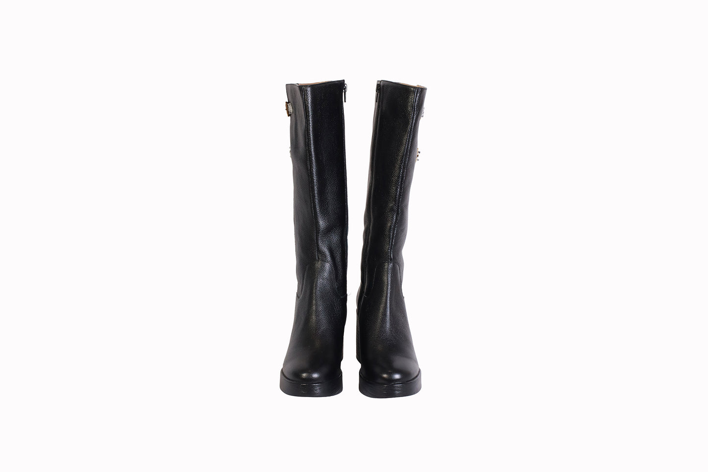 Bota Rondini Negra | Plataforma y Taco Ancho 7 cm