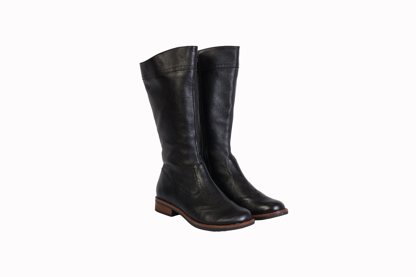Bota Picado Americano Rondini Negro | Taco 2 cm