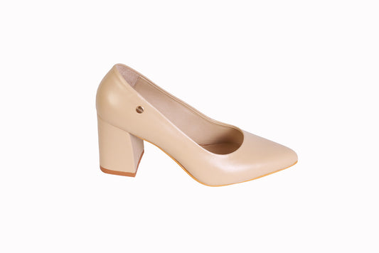 Stiletto Napa Pele | Taco Ancho 7 cm