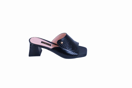 Sandalia Anatal Luxus Negra | Taco 5 cm